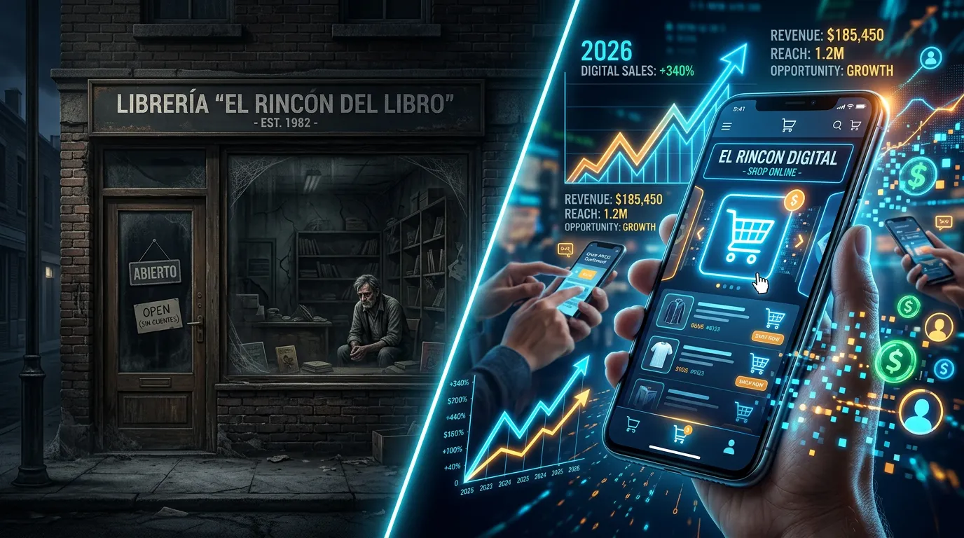 Cuánto cuesta no tener web en 2026: Riesgos para PYMEs